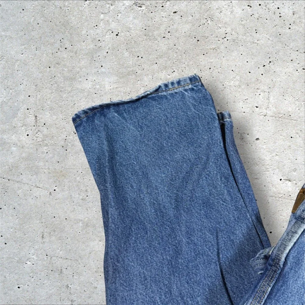Wrangler Riggs Workwear Carpenter Jeans Mens 42x34 Blue Denim Utility 3W020AI